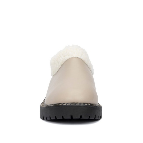 NWT / NIB! WOMEN'S OLIVIA MILLER MARLEIGH HEELED CLOGS Size 10 Taupe - Picture 3 of 7